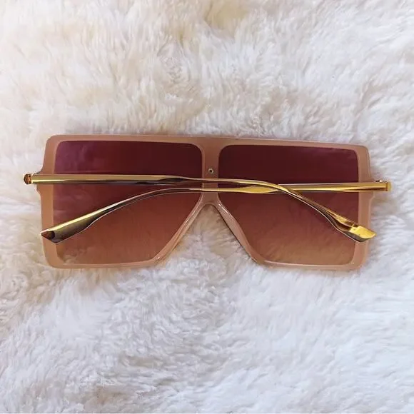 Ariel Pink Rectangle Full Frame Sunglasses - Picture 11 of 11